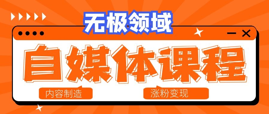 王晨曦无极领域自由职业自媒体课程第二期价值3300元